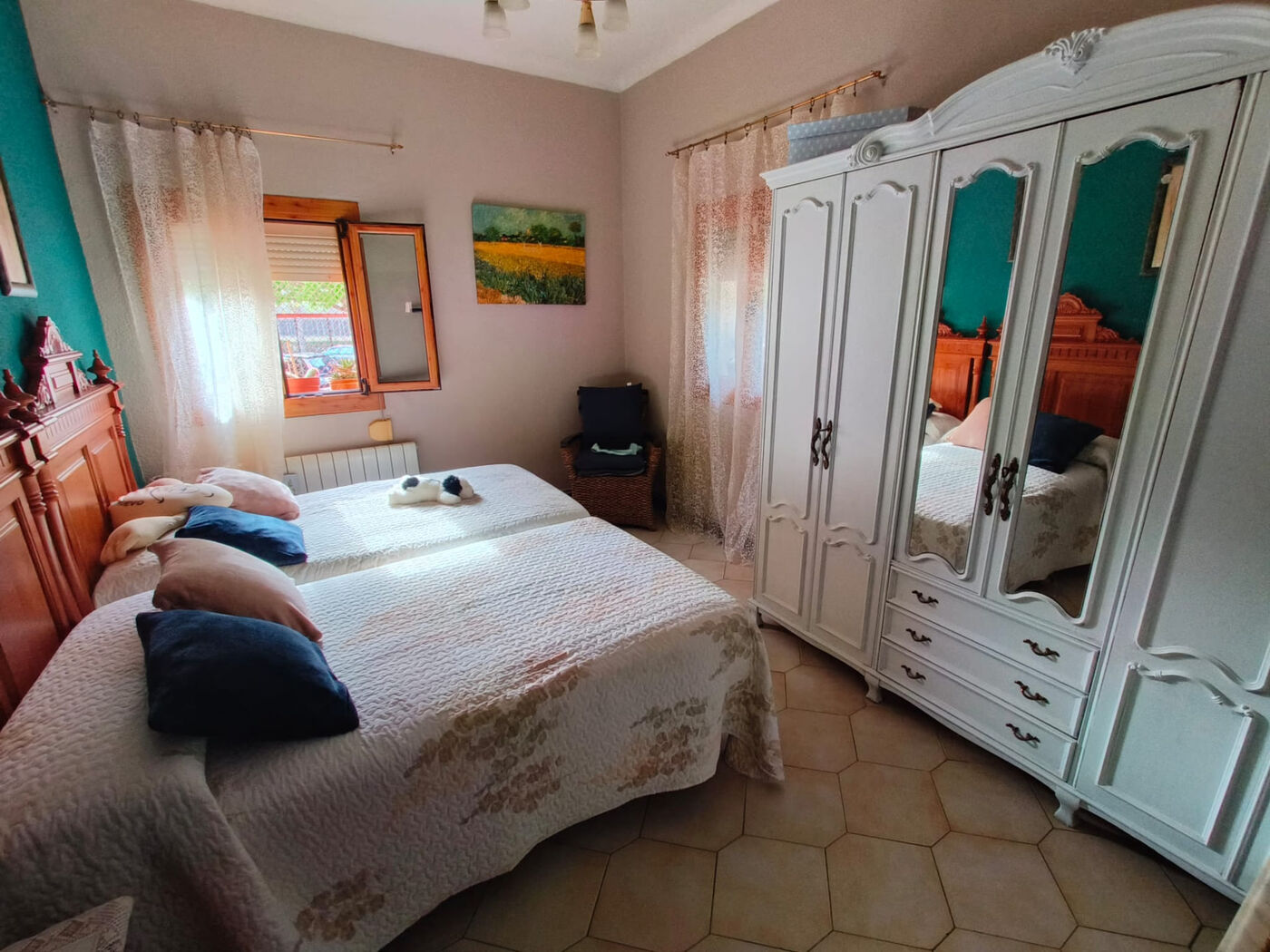 Dormitorio antes de la reforma en Calle Luis Aula, Zaragoza